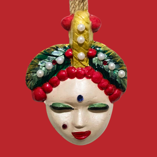 Şans Bebekleri Serisi No.09 - El Yapımı Seramik Maske