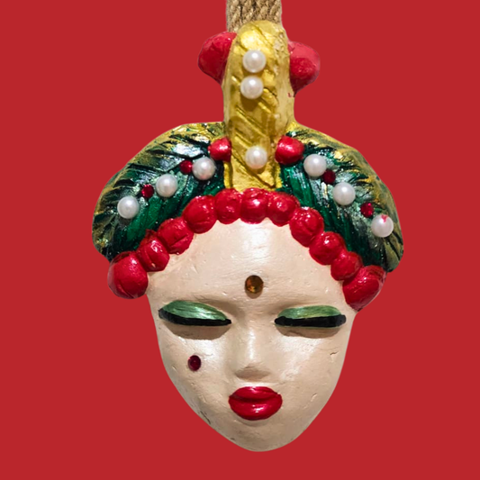 Şans Bebekleri Serisi No.11 - El Yapımı Seramik Maske