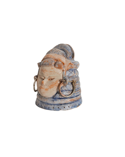 Ergenlik Maskesi Serisi No.01 Seramik-Metal Karışık Teknik Heykel