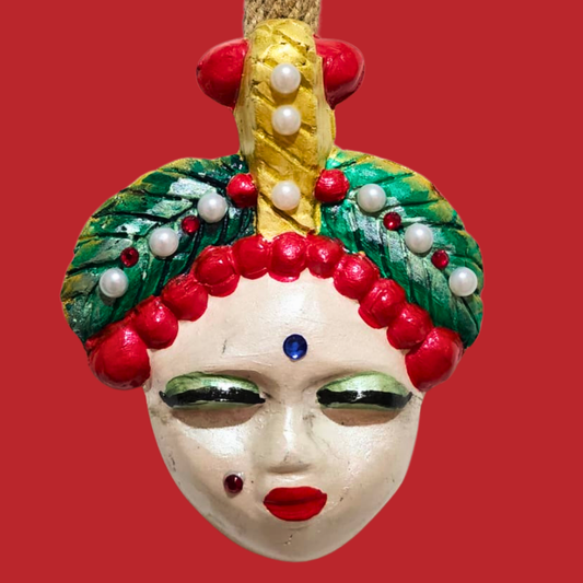 Şans Bebekleri Serisi No.25 - El Yapımı Seramik Maske