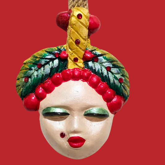 Şans Bebekleri Serisi No.28 - El Yapımı Seramik Maske