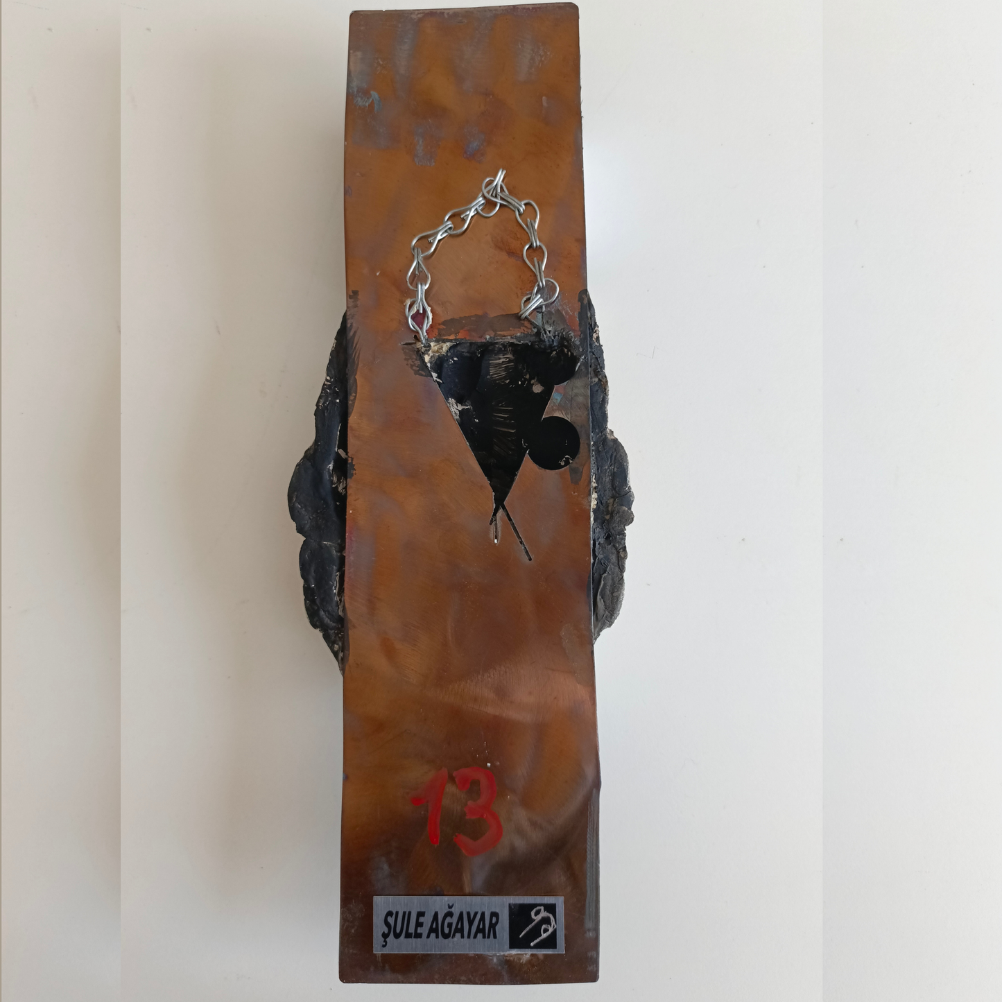 Ergenlik Maskesi Serisi No.38 Seramik-Metal Karışık Teknik Heykel