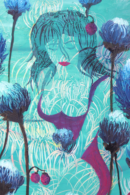 Krizantem Serisi No.11 Yağlı Boya Tablosu(100x120)