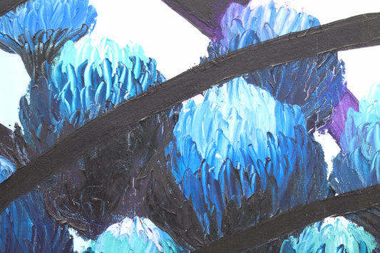 Krizantem Serisi No.02 Yağlı Boya Tablosu(100x100)