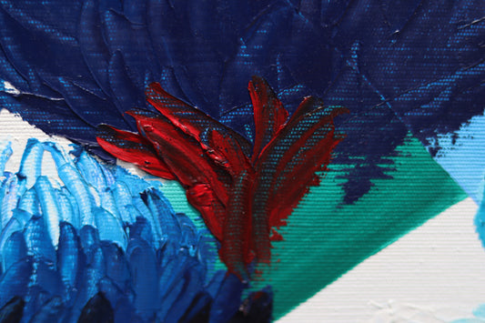 Krizantem Serisi No.05 Yağlı Boya Tablosu(100x100)