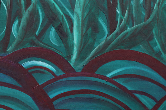 Krizantem Serisi No.07 Yağlı Boya Tablosu(100x100)