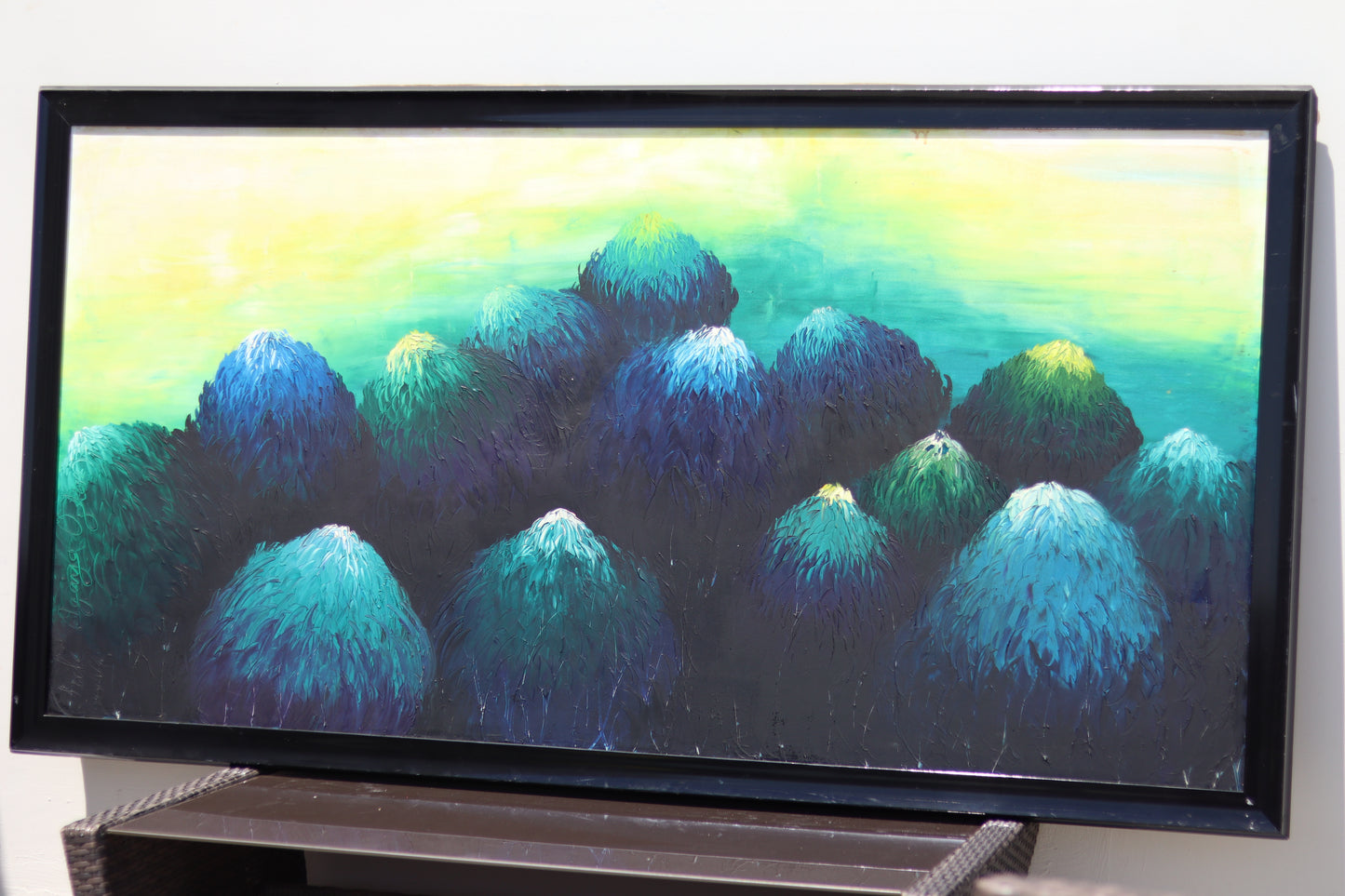 Krizantem Serisi No.22 Yağlı Boya Tablosu(80x160)