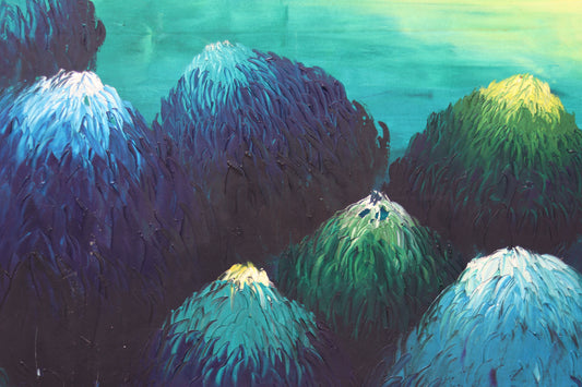 Krizantem Serisi No.22 Yağlı Boya Tablosu(80x160)