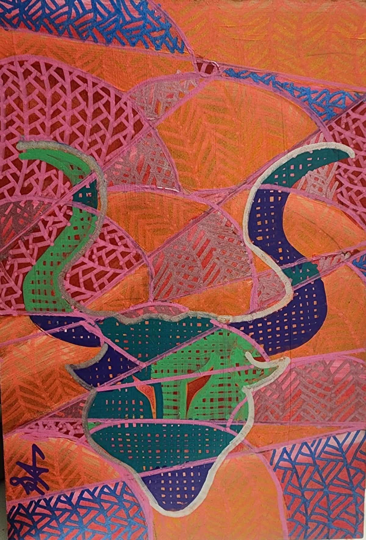 Hipnotik Toprak Serisi No.06 - Akrilik Tablosu(20x30)