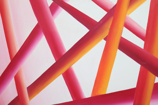 Mikado Serisi No.4 Yağlı Boya Tablosu(100x100)