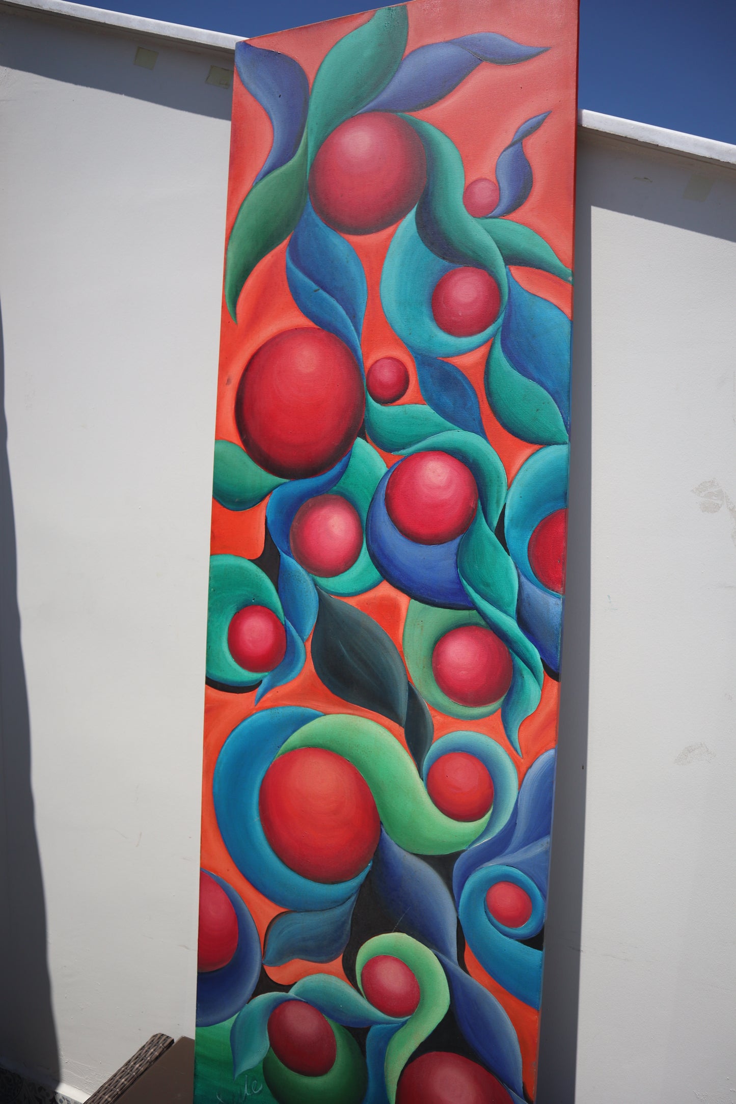 Portakal Ağacı Serisi No.3 Yağlı Boya Tablosu(200x60)