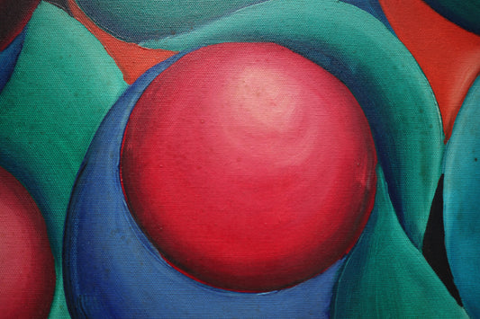 Portakal Ağacı Serisi No.3 Yağlı Boya Tablosu(200x60)