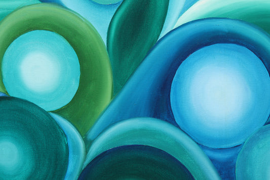 Portakal Ağacı Serisi No.5 Yağlı Boya Tablosu(100x100)