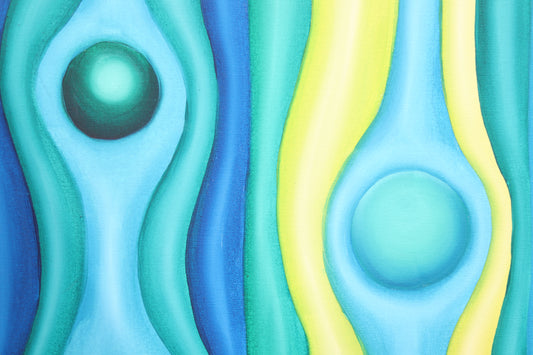 Portakal Ağacı Serisi No.7 Yağlı Boya Tablosu(100x100)