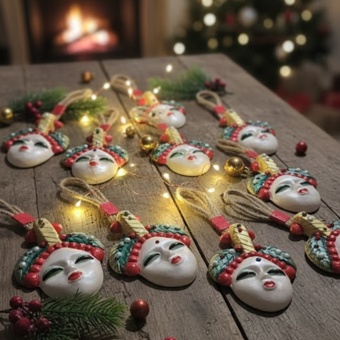 Şans Bebekleri – El Yapımı Seramik Maske