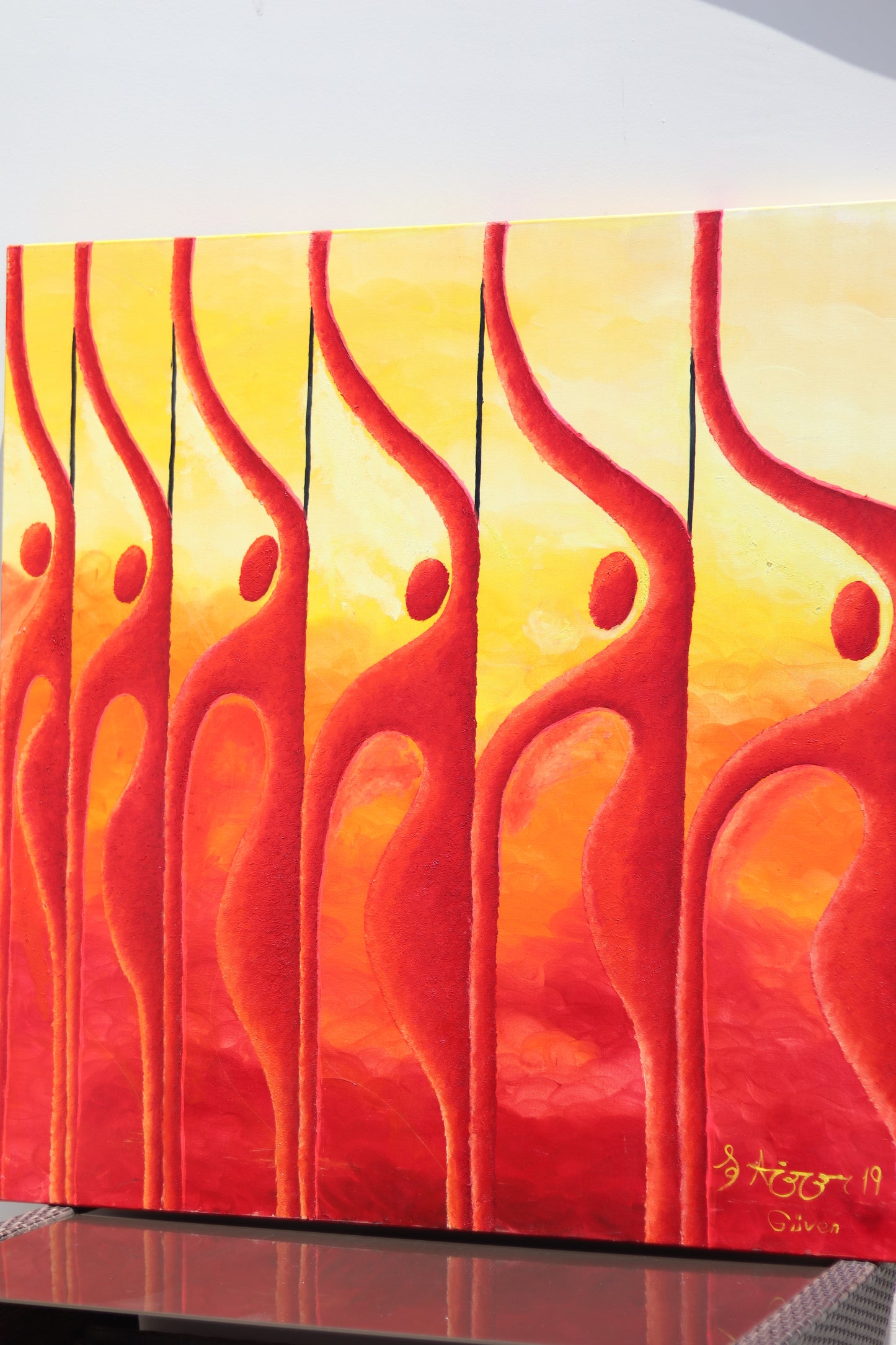 Kadın Serisi No.05 Güven Yağlı Boya Tablosu(100x100)