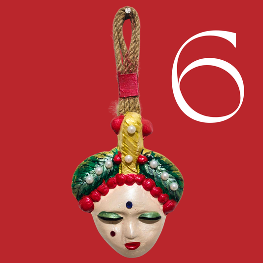 Şans Bebekleri Serisi No.06 - El Yapımı Seramik Maske