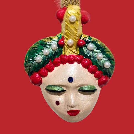 Şans Bebekleri Serisi No.06 - El Yapımı Seramik Maske