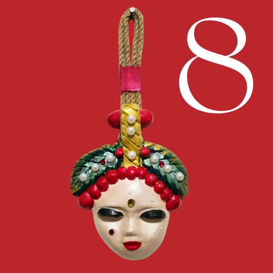 Şans Bebekleri Serisi No.08 - El Yapımı Seramik Maske