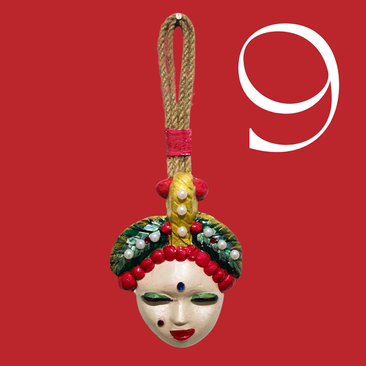 Şans Bebekleri Serisi No.09 - El Yapımı Seramik Maske