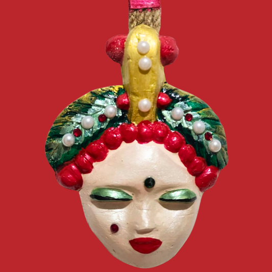 Şans Bebekleri Serisi No.01 - El Yapımı Seramik Maske