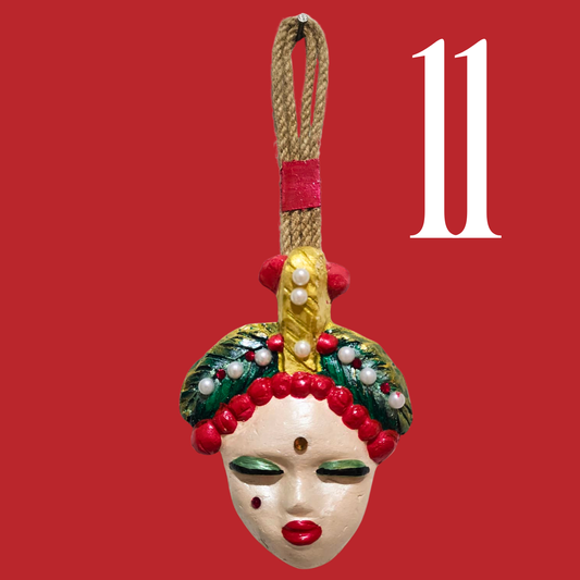 Şans Bebekleri Serisi No.11 - El Yapımı Seramik Maske