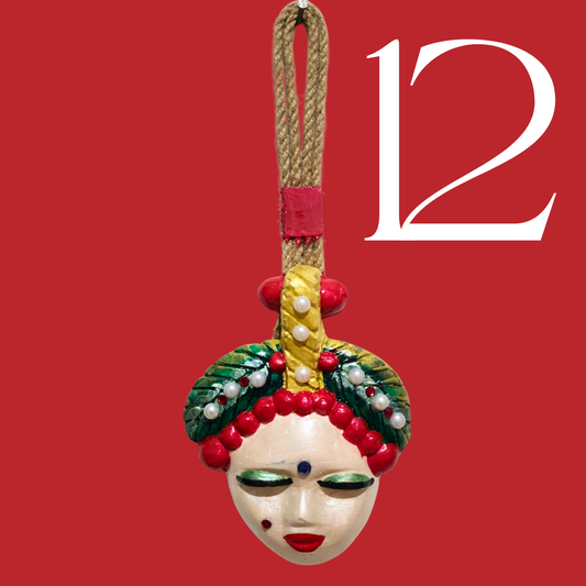 Şans Bebekleri Serisi No.12 - El Yapımı Seramik Maske