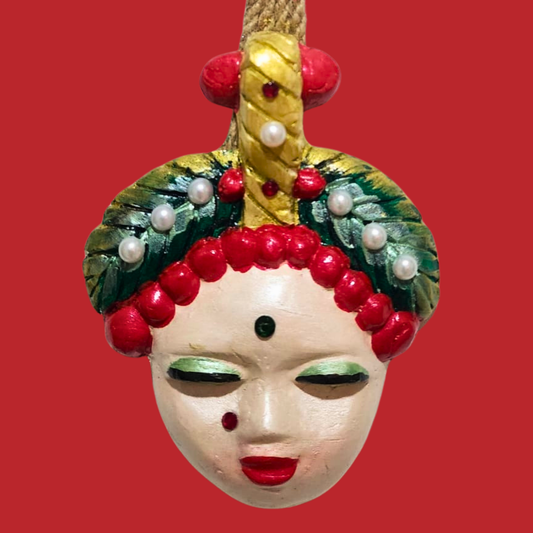 Şans Bebekleri Serisi No.13 - El Yapımı Seramik Maske