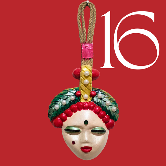 Şans Bebekleri Serisi No.16 - El Yapımı Seramik Maske