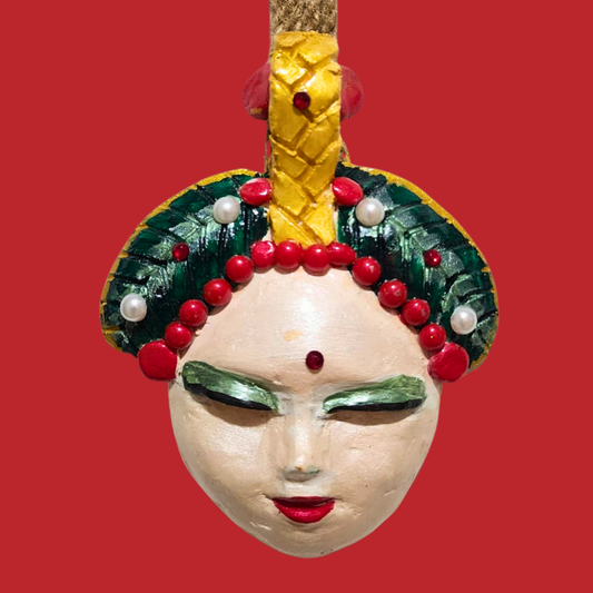 Şans Bebekleri Serisi No.17 - El Yapımı Seramik Maske