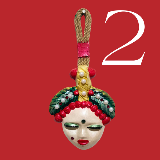 Şans Bebekleri Serisi No.02 - El Yapımı Seramik Maske