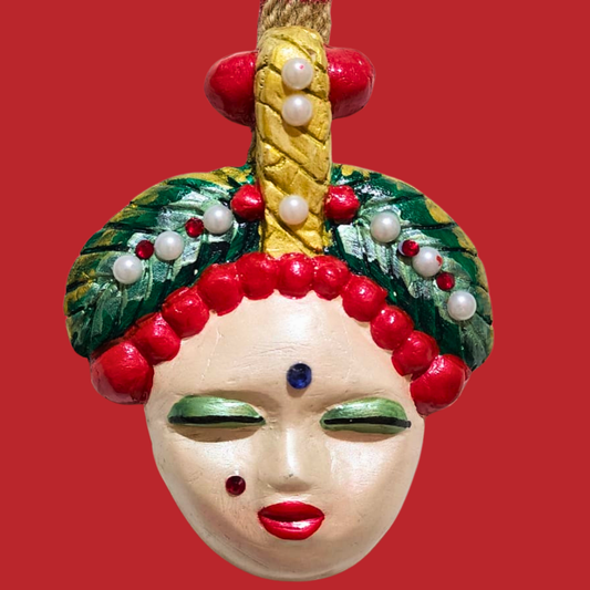 Şans Bebekleri Serisi No.20 - El Yapımı Seramik Maske