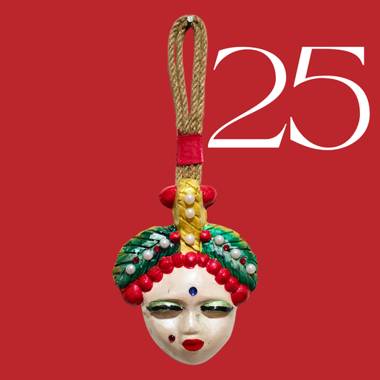 Şans Bebekleri Serisi No.25 - El Yapımı Seramik Maske