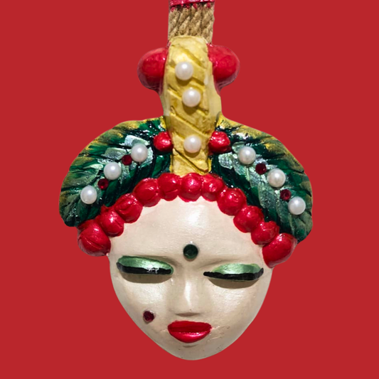 Şans Bebekleri Serisi No.02 - El Yapımı Seramik Maske