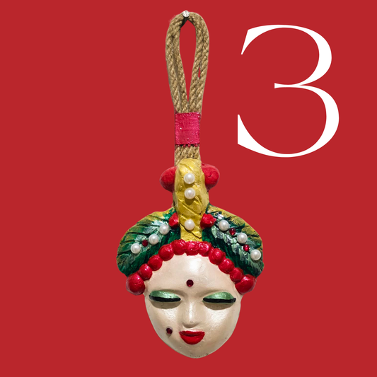 Şans Bebekleri Serisi No.03 - El Yapımı Seramik Maske