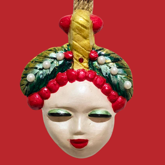 Şans Bebekleri Serisi No.26 - El Yapımı Seramik Maske