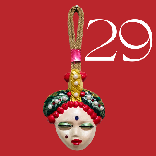 Şans Bebekleri Serisi No.29 - El Yapımı Seramik Maske