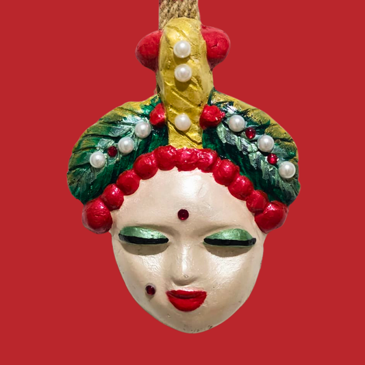 Şans Bebekleri Serisi No.03 - El Yapımı Seramik Maske