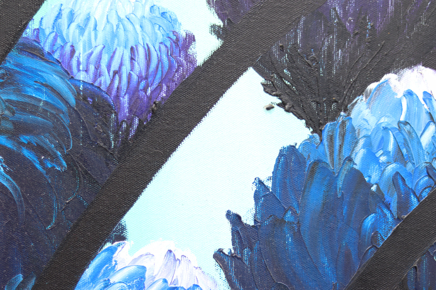 Krizantem Serisi No.02 Yağlı Boya Tablosu(100x100)