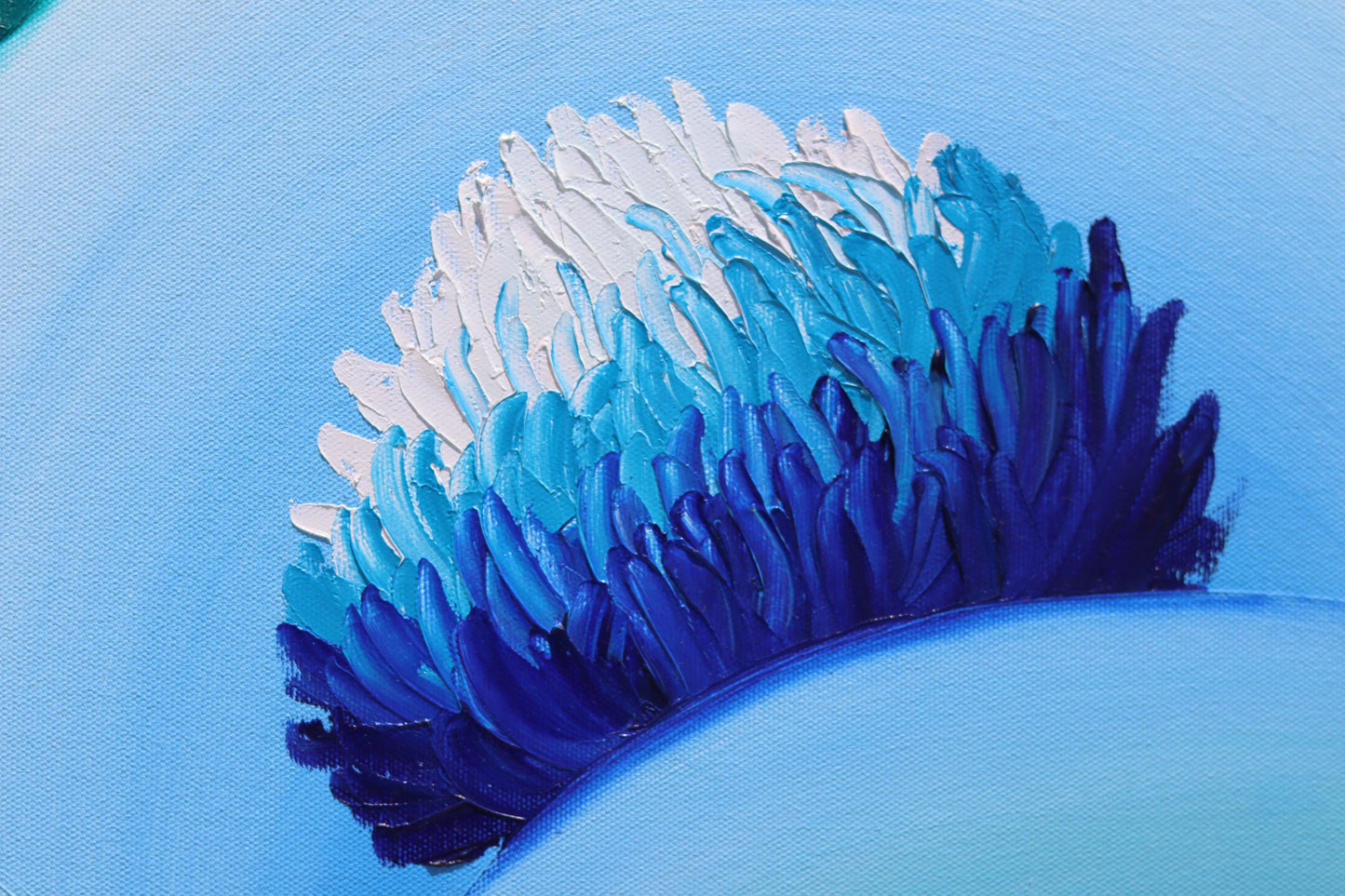 Krizantem Serisi No.10 Yağlı Boya Tablosu(140x70)