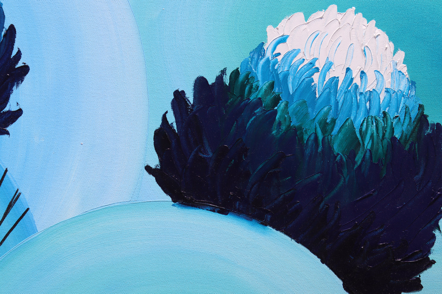 Krizantem Serisi No.10 Yağlı Boya Tablosu(140x70)