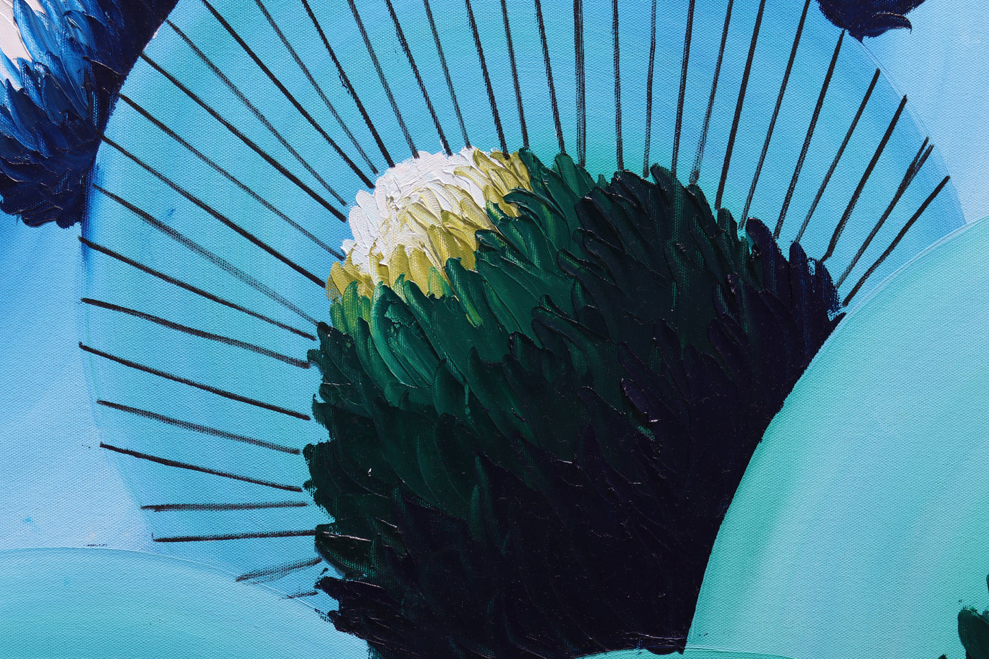 Krizantem Serisi No.10 Yağlı Boya Tablosu(140x70)