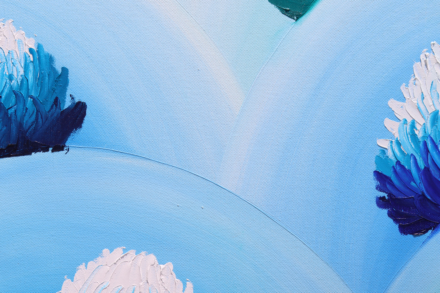 Krizantem Serisi No.10 Yağlı Boya Tablosu(140x70)