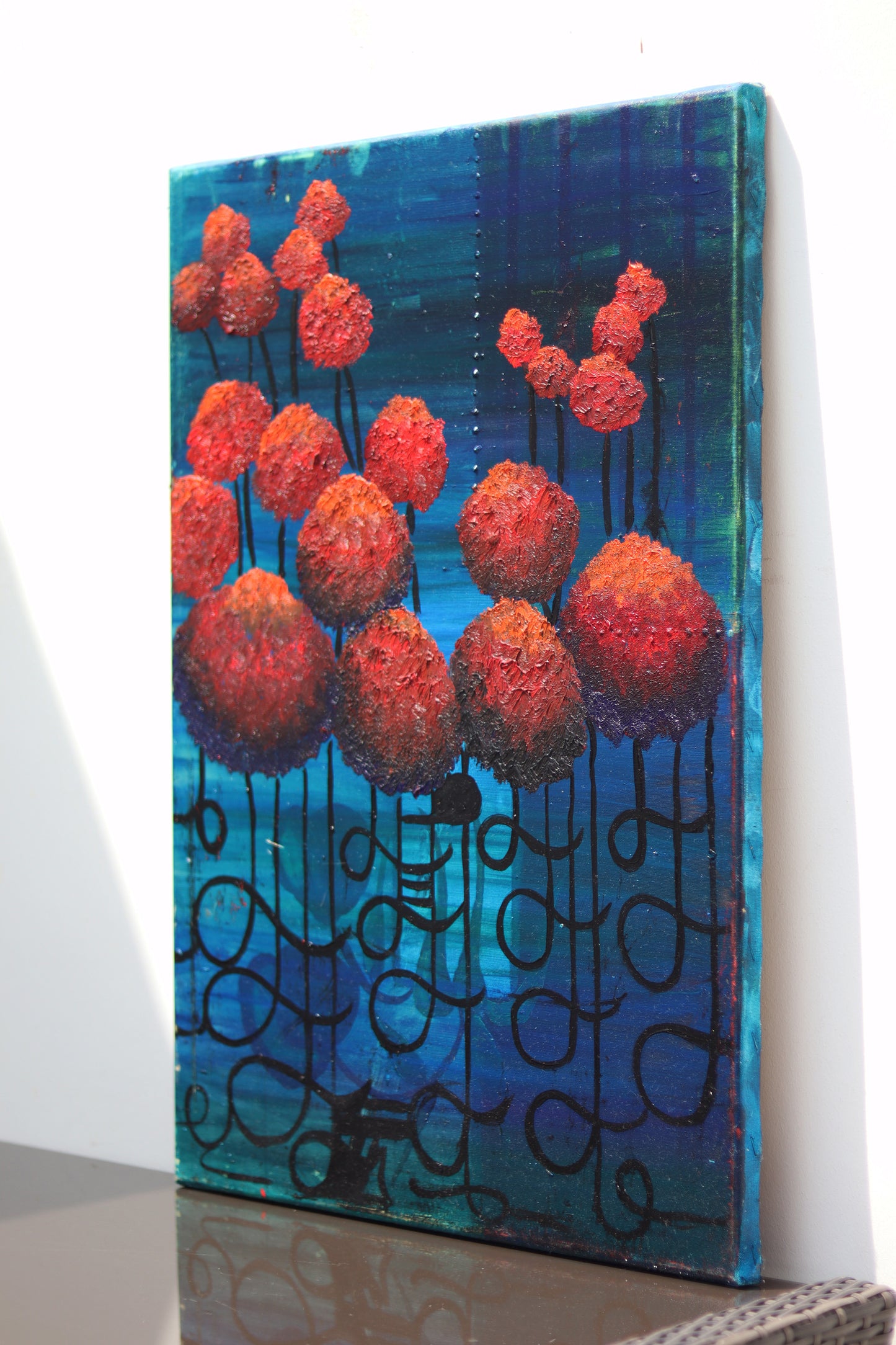 Krizantem Serisi No.17 Yağlı Boya Tablosu(50x30)