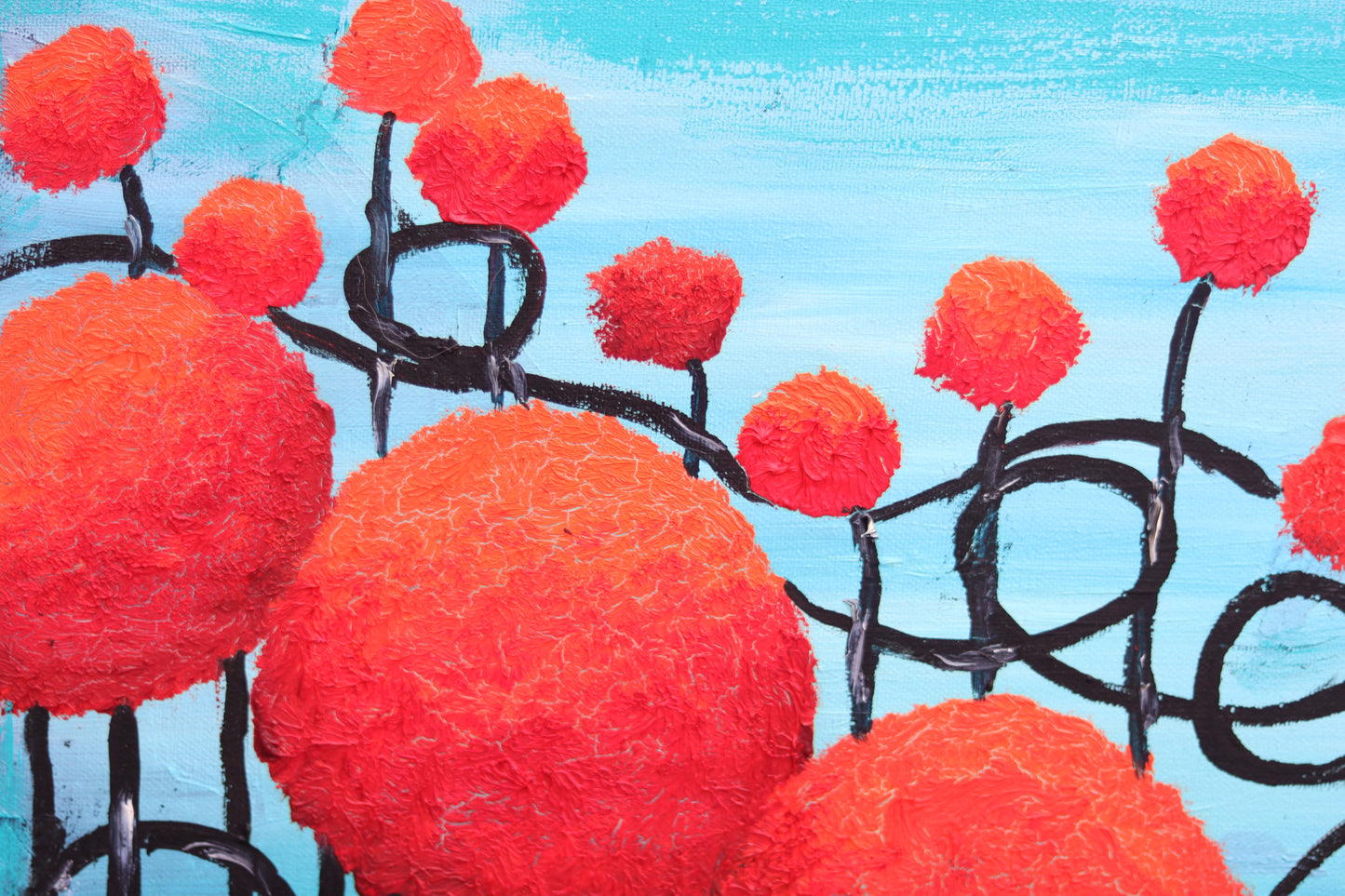 Krizantem Serisi No.19 Yağlı Boya Tablosu(50x30)