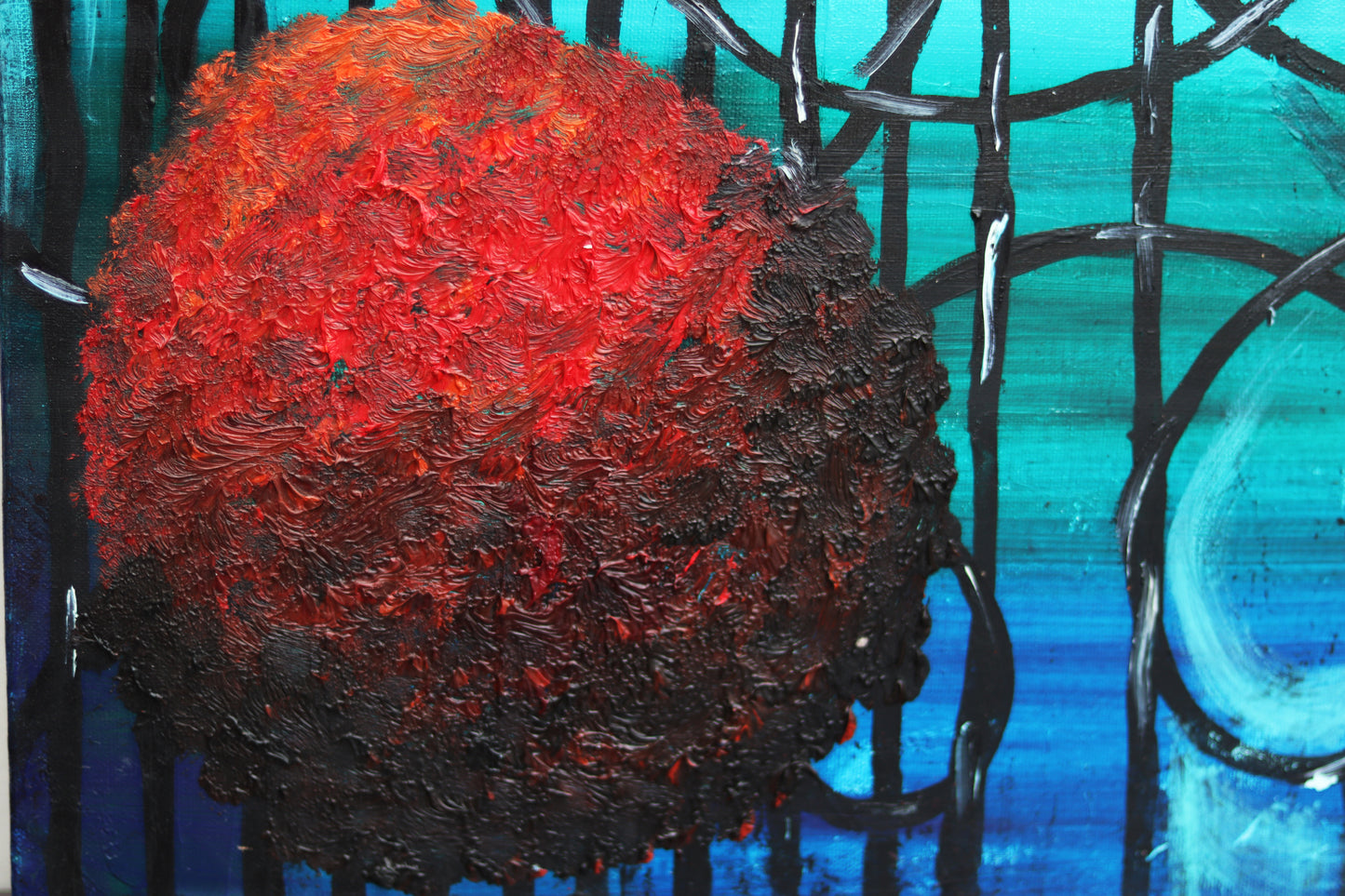 Krizantem Serisi No.19 Yağlı Boya Tablosu(50x30)