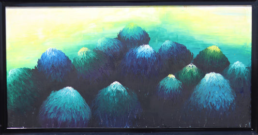 Krizantem Serisi No.22 Yağlı Boya Tablosu(80x160)