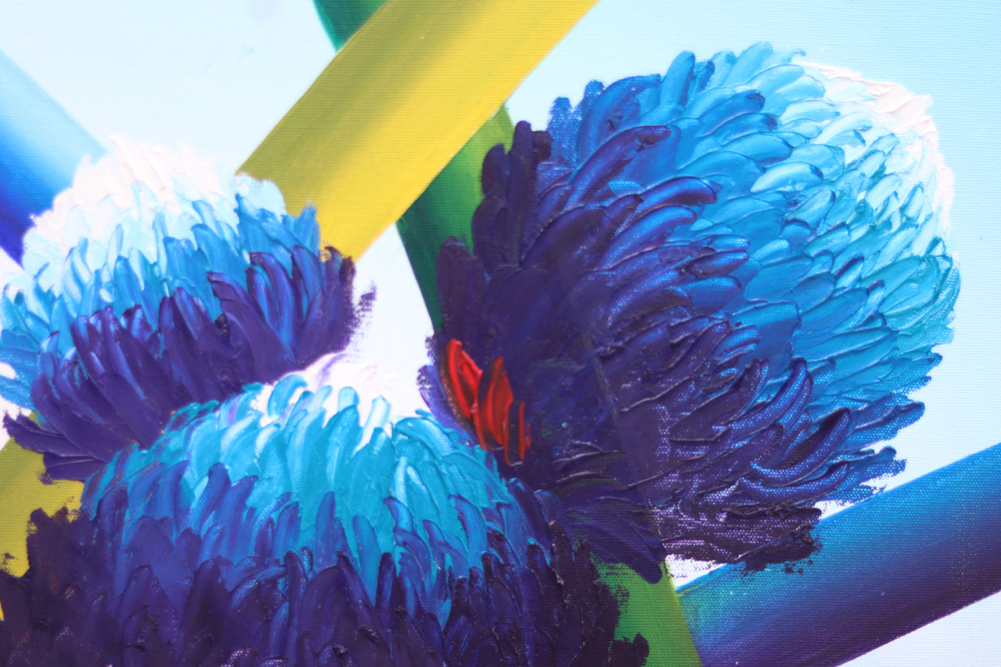 Krizantem Serisi No.04 Yağlı Boya Tablosu(100x100)