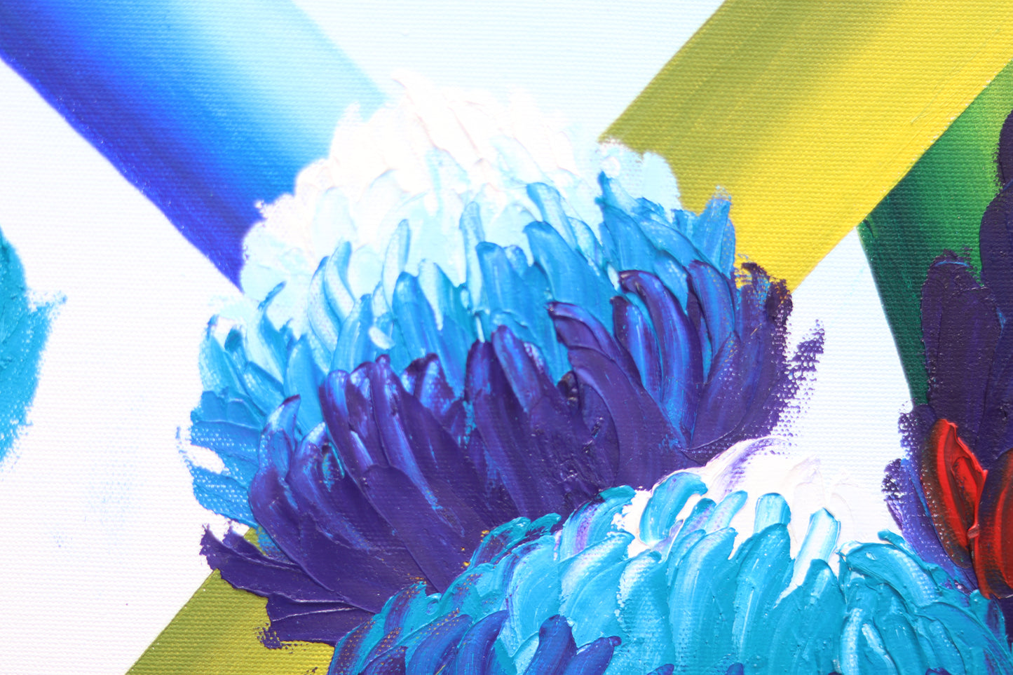 Krizantem Serisi No.04 Yağlı Boya Tablosu(100x100)