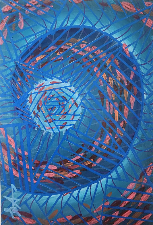 Hipnotik Seri No.10 - Akrilik Tablosu(20x30)